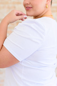 Hazel Blues® |  Strong Enough Puff Sleeve Tee In White