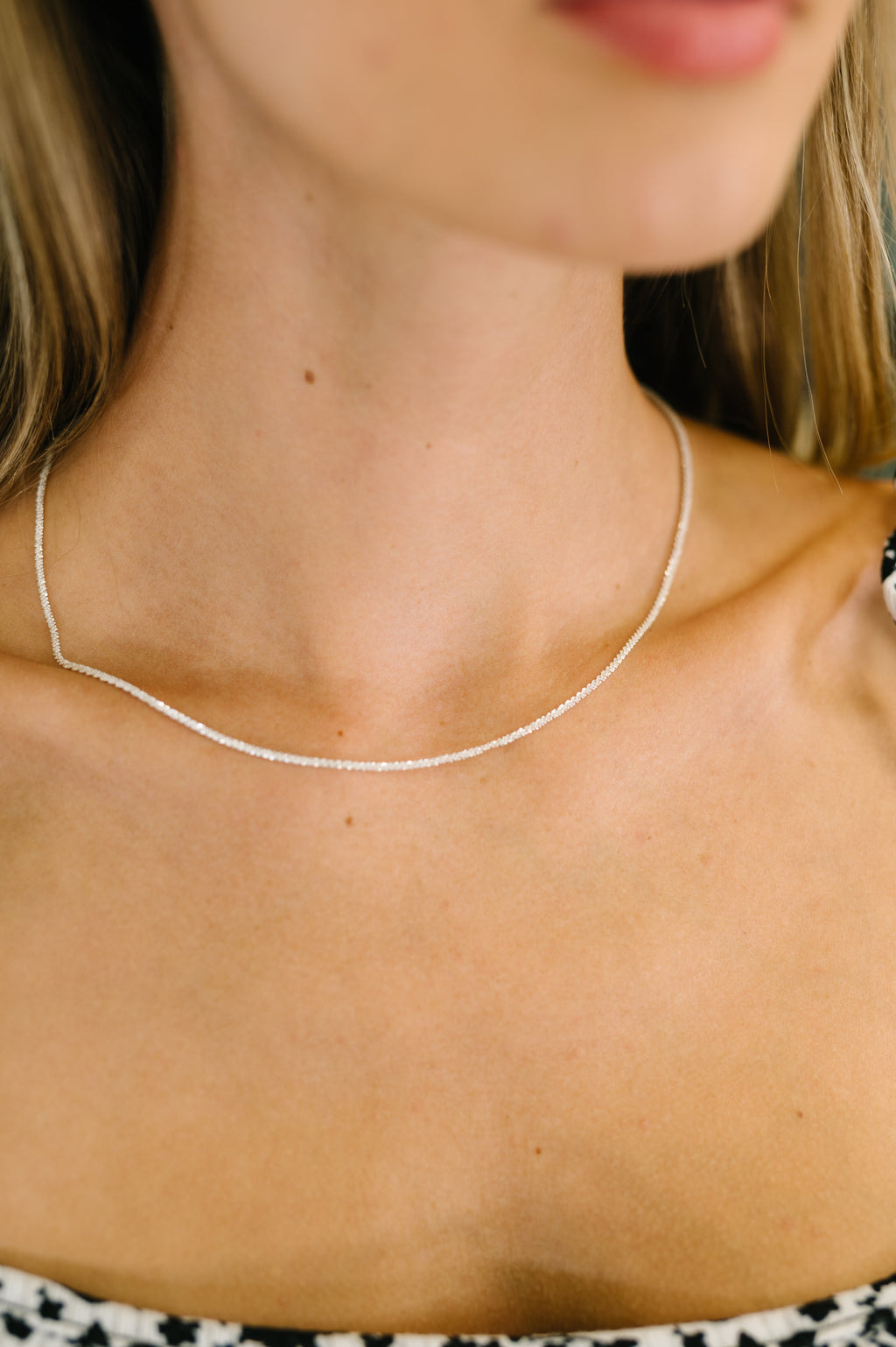 Hazel Blues® |  Subtle Sparkle Dainty Necklace
