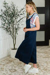 Hazel Blues® |  Suit Yourself Adjustable Strap Jumpsuit in Navy