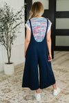 Hazel Blues® |  Suit Yourself Adjustable Strap Jumpsuit in Navy