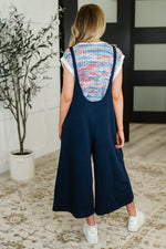 Hazel Blues® |  Suit Yourself Adjustable Strap Jumpsuit in Navy