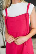 Hazel Blues® |  Suit Yourself Adjustable Strap Jumpsuit in Pink