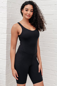 Hazel Blues® |  Sun Salutations Body Suit in Black