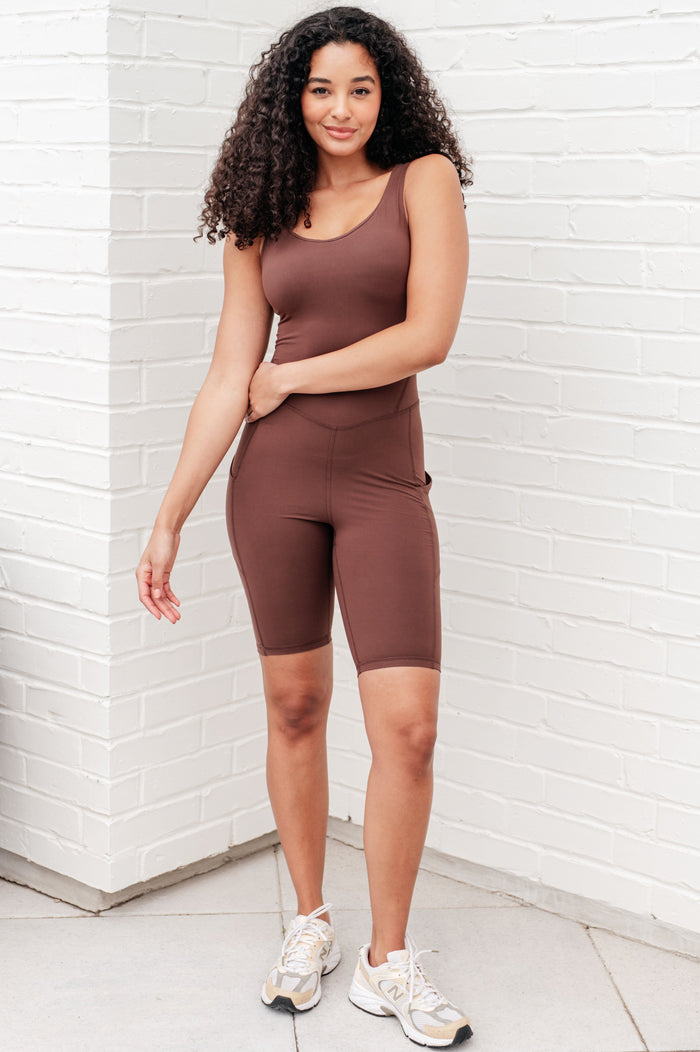 Hazel Blues® |  Sun Salutations Body Suit in Java