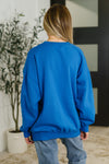 Hazel Blues® |  Sunday Snug Relaxed Pullover in Ocean Blue
