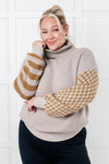 Hazel Blues® |  Super Seasonal Patchwork Waffle Knit Sweater