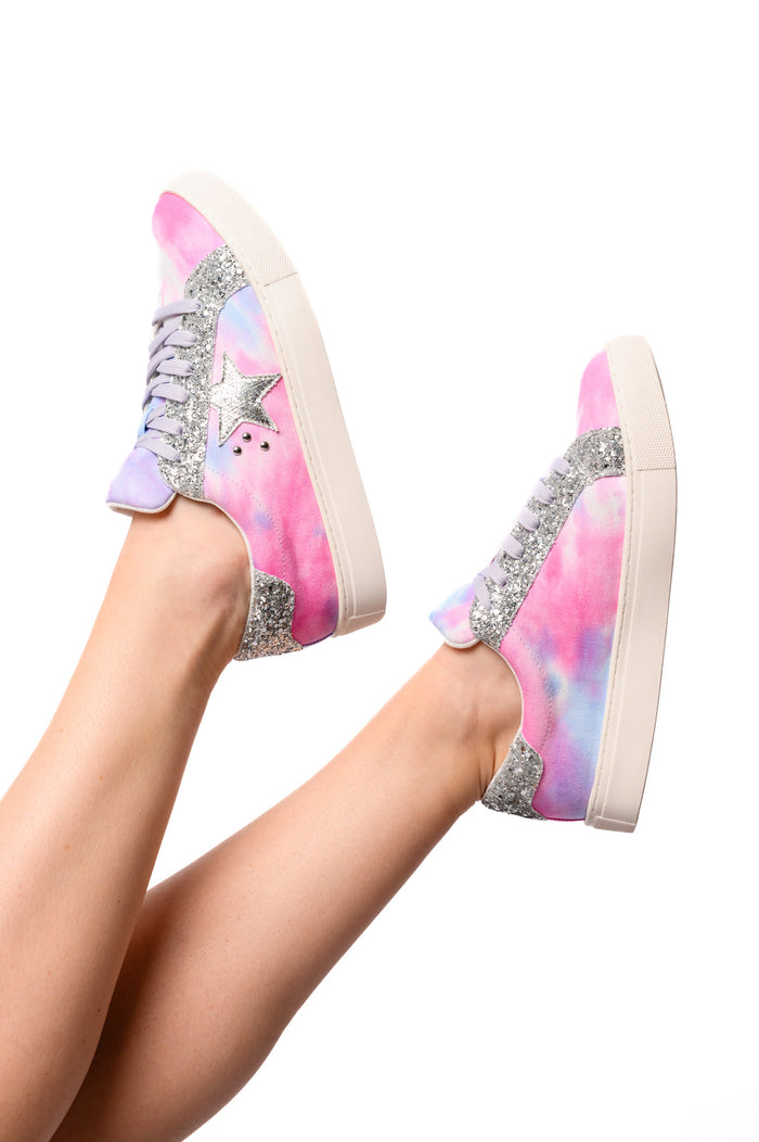 Hazel Blues® |  Supernova Sneakers in Pastel Tie Dye