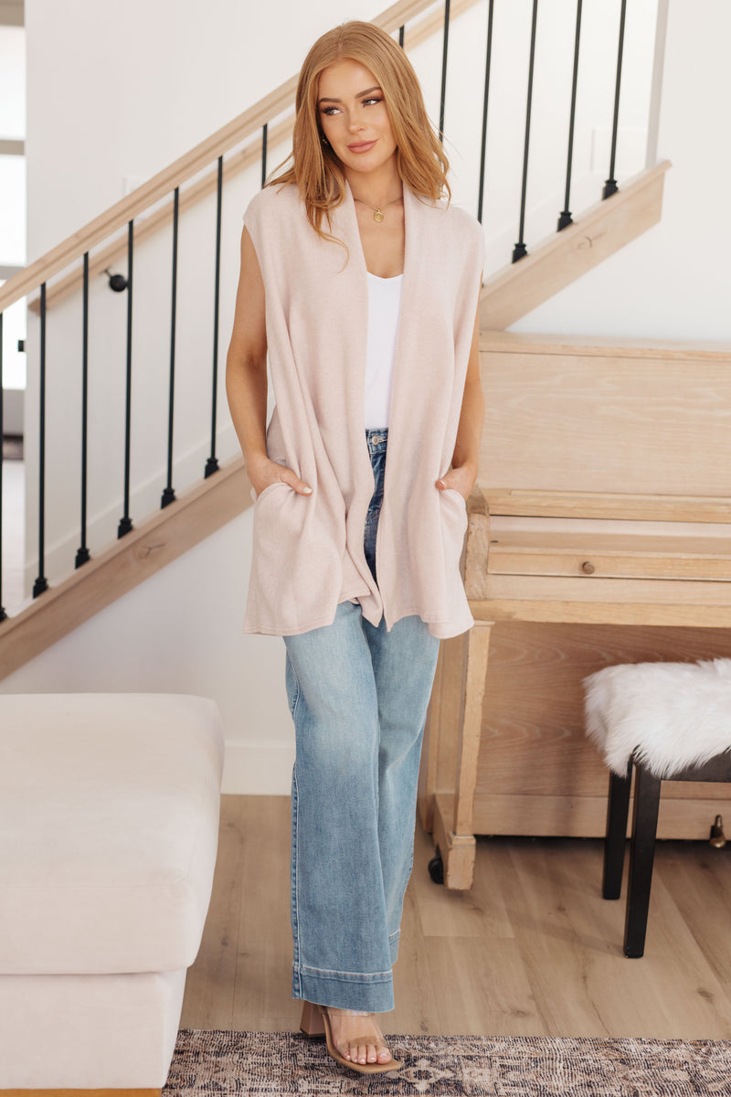 Hazel Blues® |  Surely a Win Sleeveless Cardigan