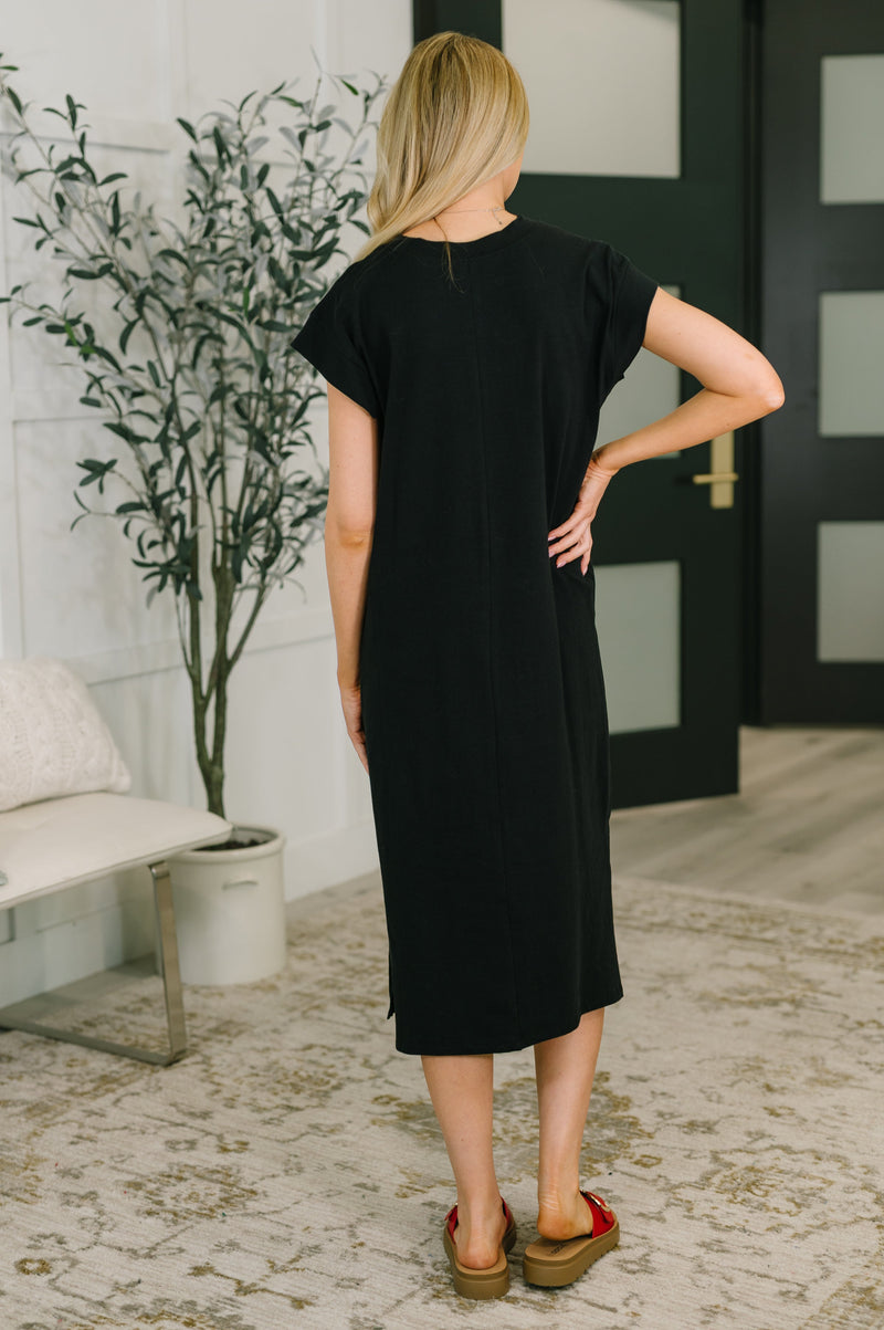 Sweet Like That Casual Dress in Black – Hazel Blues®