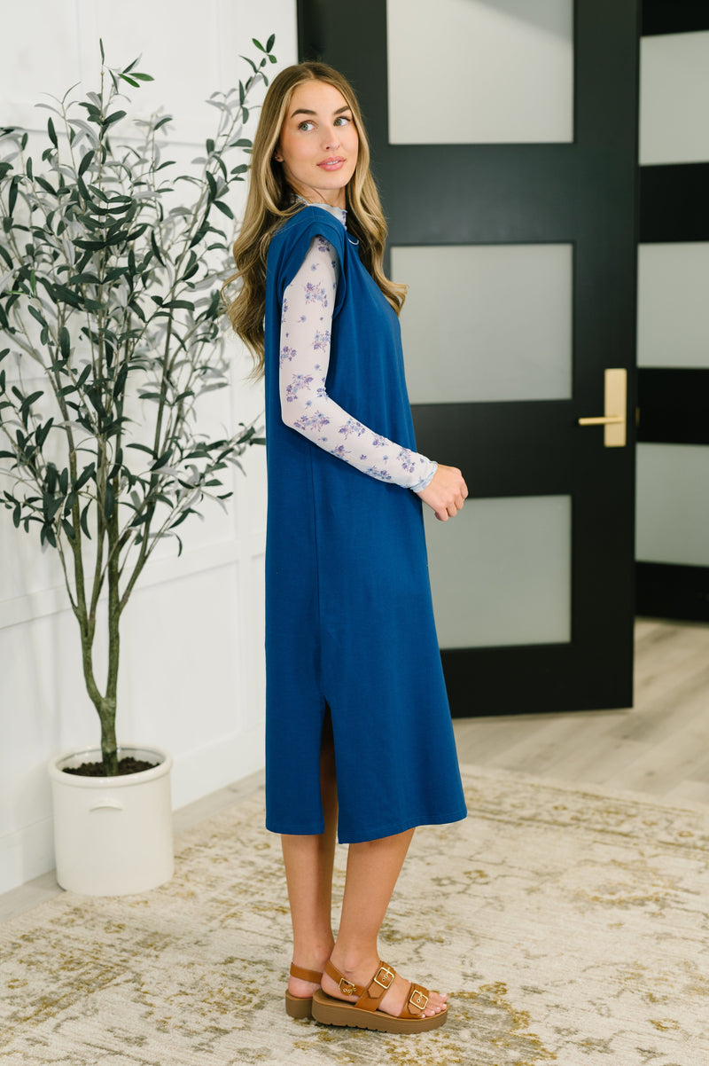 Hazel Blues® |  Sweet Like That Casual Dress in Light Navy