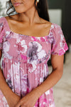 Hazel Blues® |  Sweetheart Club Square Neck Floral Dress