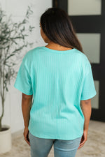 Hazel Blues® |  Take It Easy Slouchy Tee in Mint