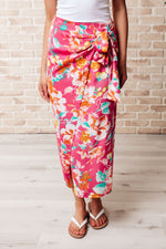 Hazel Blues® |  Take Me Outside Wrap Around Skirt in Magenta