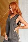 Hazel Blues® |  Taking It Easy Tank and Pants Set in Black