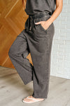 Hazel Blues® |  Taking It Easy Tank and Pants Set in Black