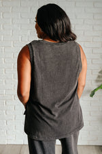 Hazel Blues® |  Taking It Easy Tank and Pants Set in Black