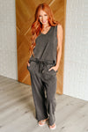 Hazel Blues® |  Taking It Easy Tank and Pants Set in Black