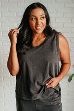 Hazel Blues® |  Taking It Easy Tank and Pants Set in Black