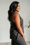 Hazel Blues® |  Taking It Easy Tank and Pants Set in Black