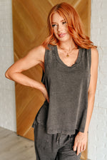 Hazel Blues® |  Taking It Easy Tank and Pants Set in Black