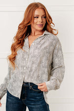 Hazel Blues® |  Terms of Endearment Dolman Sleeve Button Up