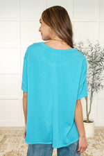 Hazel Blues® |  The Go-To Tee in Aqua Glow