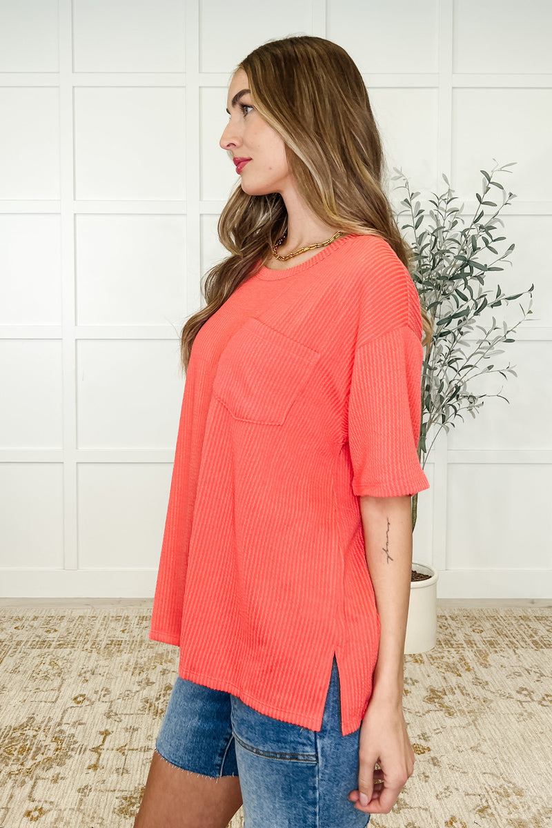 Hazel Blues® |  The Go-To Tee in Summer Coral