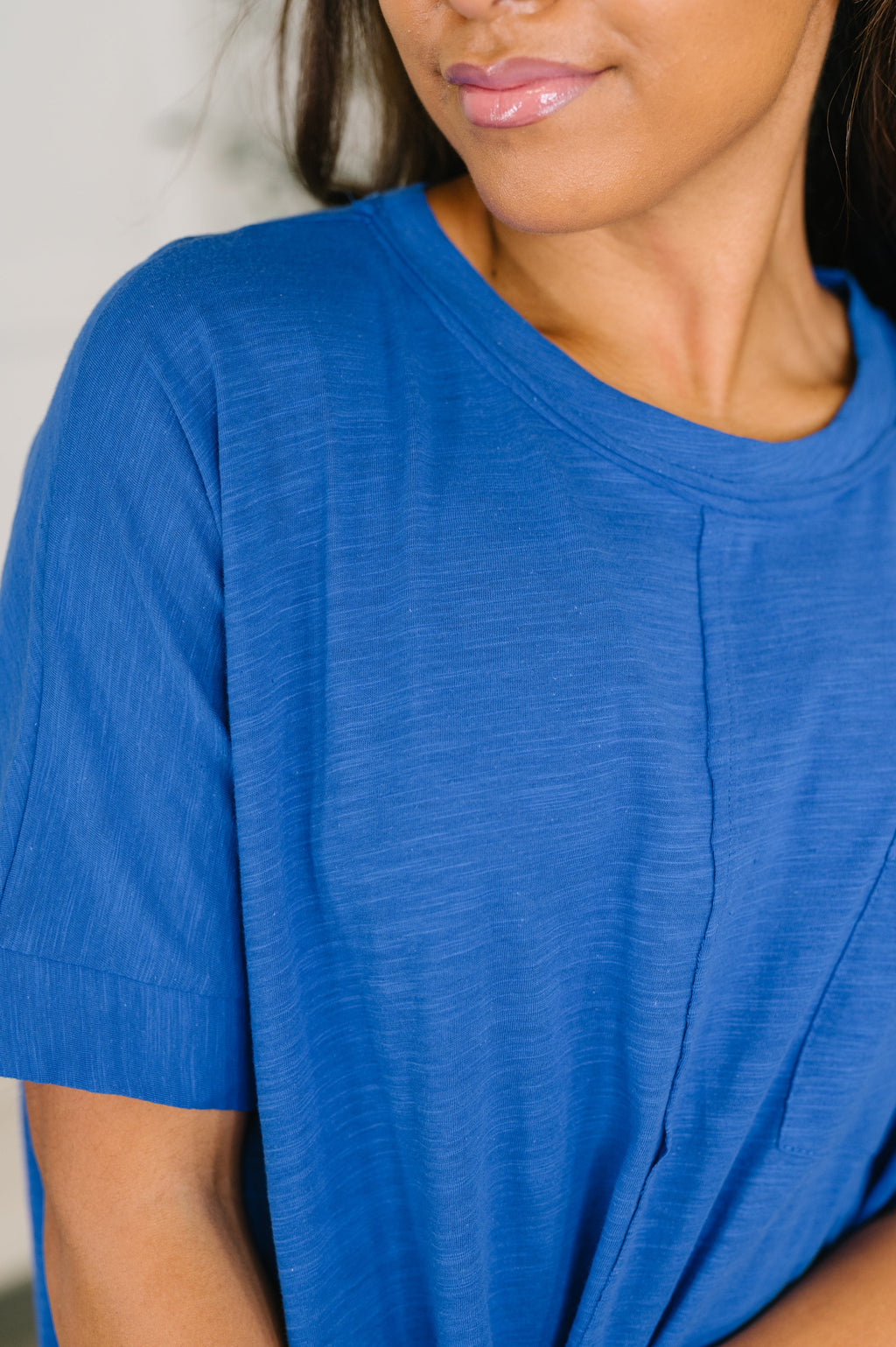 The Layback Relaxed Basic Tee in Royal Blue
