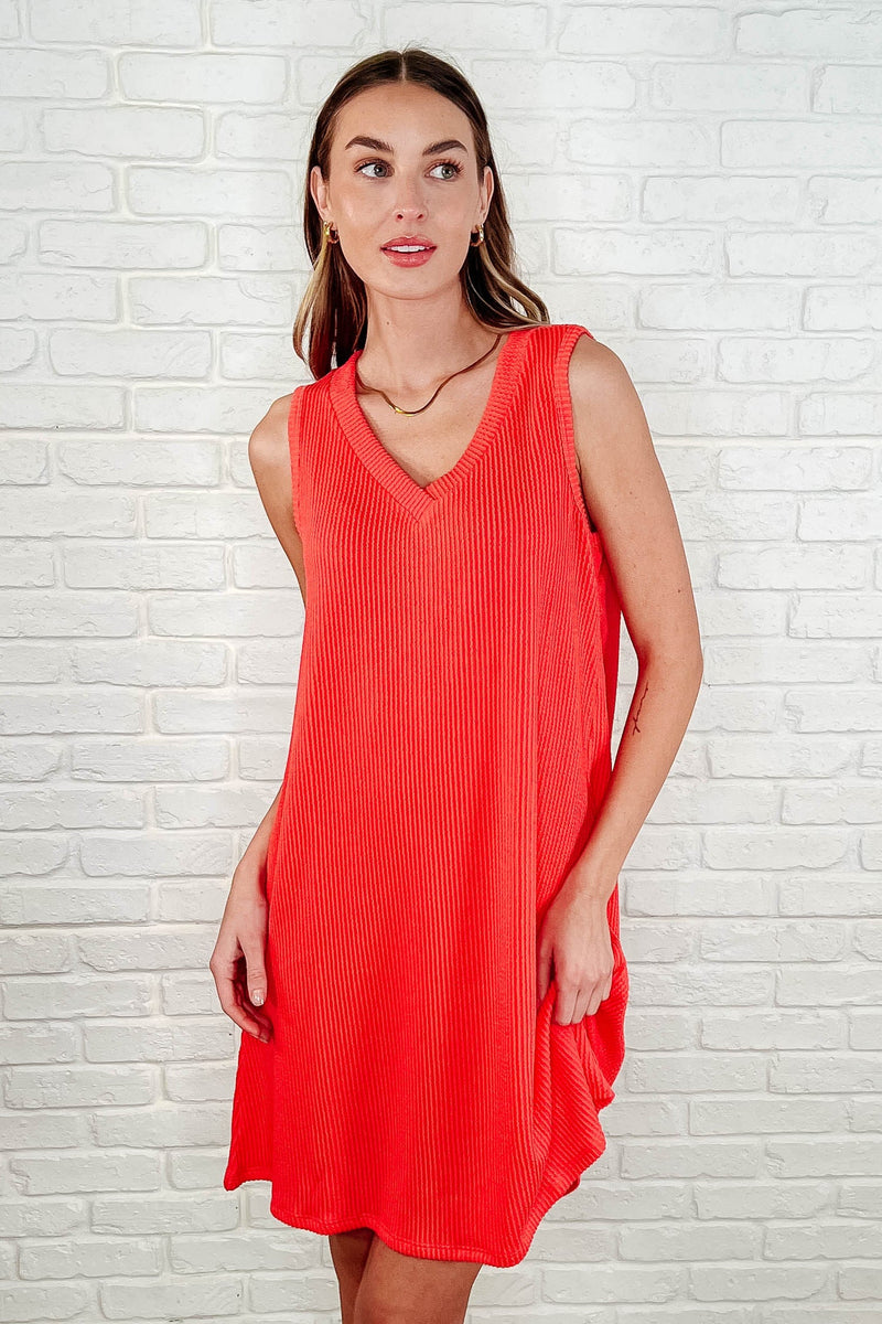 take hold ribbed dress Fitted Ribbed Midi Dress Charcoal / Small