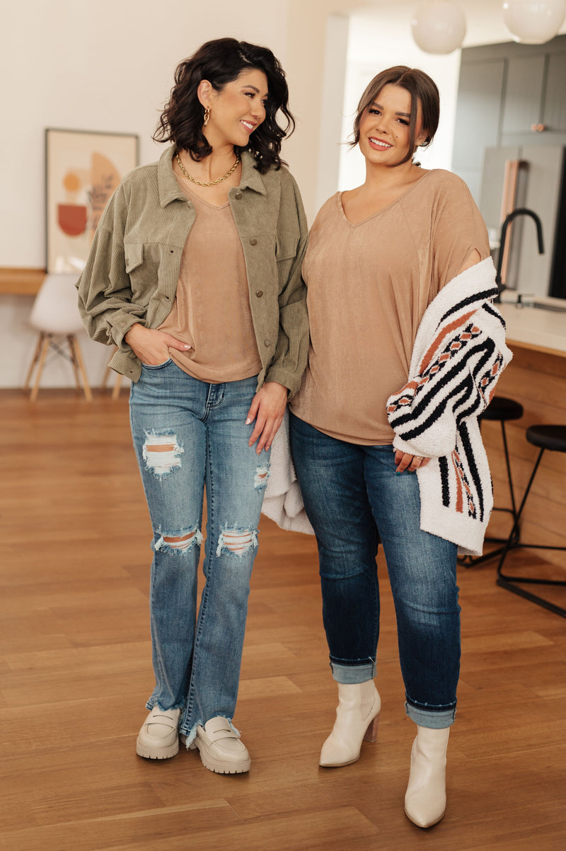 Hazel Blues® |  The Realest V-Neck Top