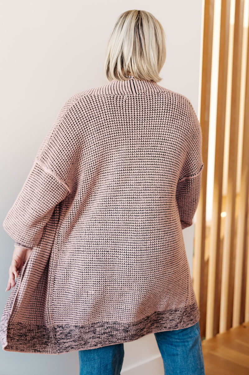 Hazel Blues® |  The Way It Was Cardigan in Mauve