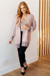 Hazel Blues® |  The Way It Was Cardigan in Mauve