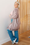 Hazel Blues® |  The Way It Was Cardigan in Mauve