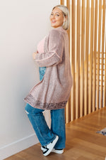 Hazel Blues® |  The Way It Was Cardigan in Mauve