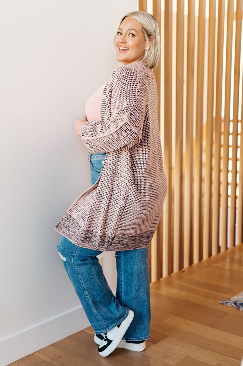 Hazel Blues® |  The Way It Was Cardigan in Mauve
