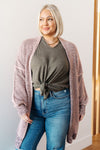 Hazel Blues® |  The Way It Was Cardigan in Mauve