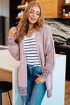 Hazel Blues® |  The Way It Was Cardigan in Mauve