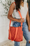 Hazel Blues® |  There She Goes Bag in Tomato