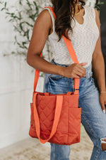 Hazel Blues® |  There She Goes Bag in Tomato