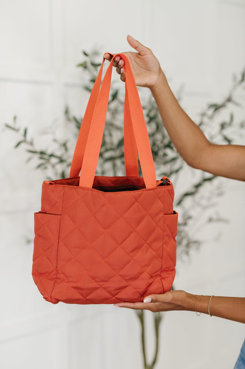 Hazel Blues® |  There She Goes Bag in Tomato