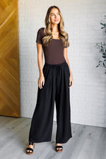 Hazel Blues® |  They're Not Like Us Square Neck Bodysuit in Espresso