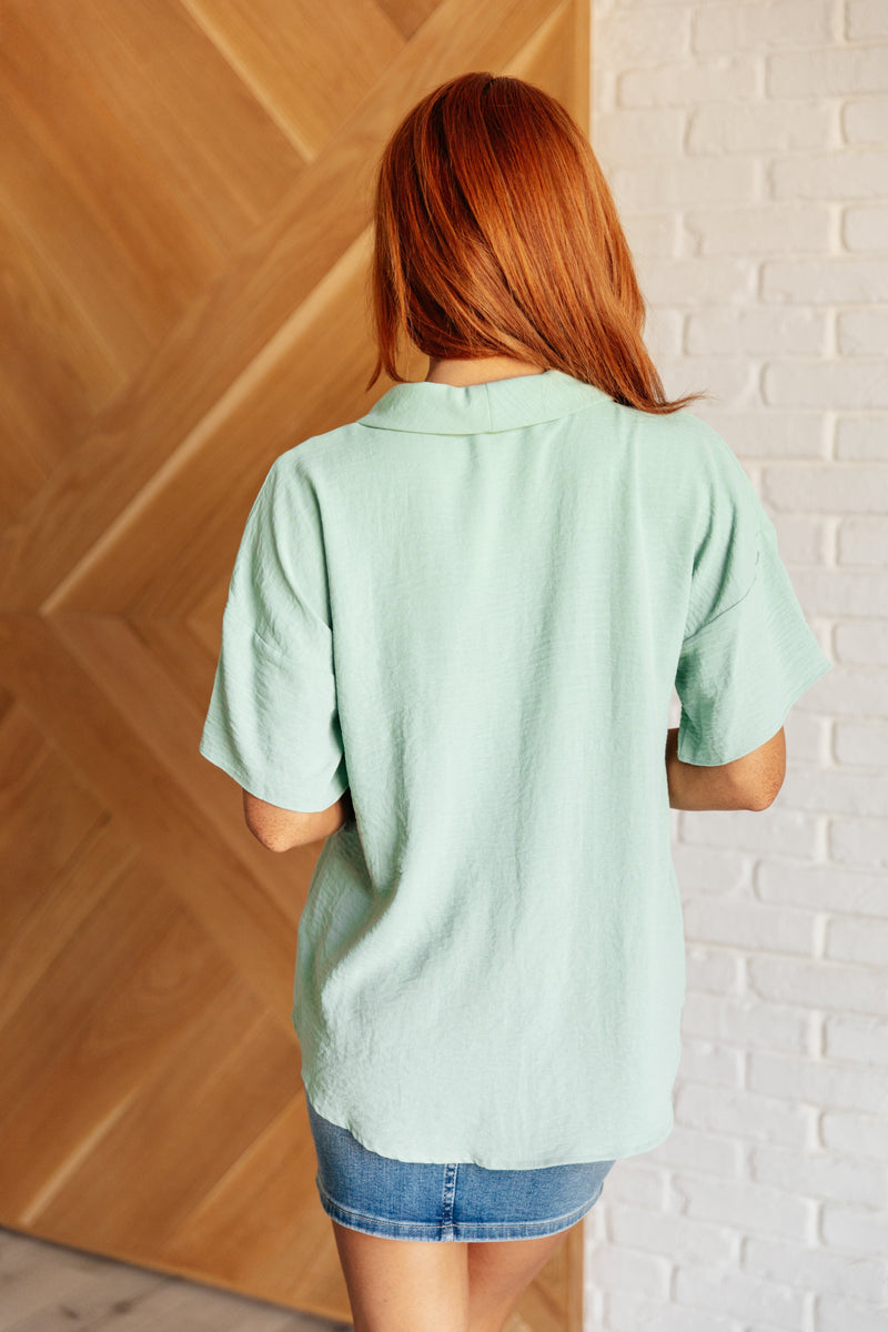 Hazel Blues® |  Things Are Looking Up V-Neck Top