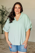 Hazel Blues® |  Things Are Looking Up V-Neck Top