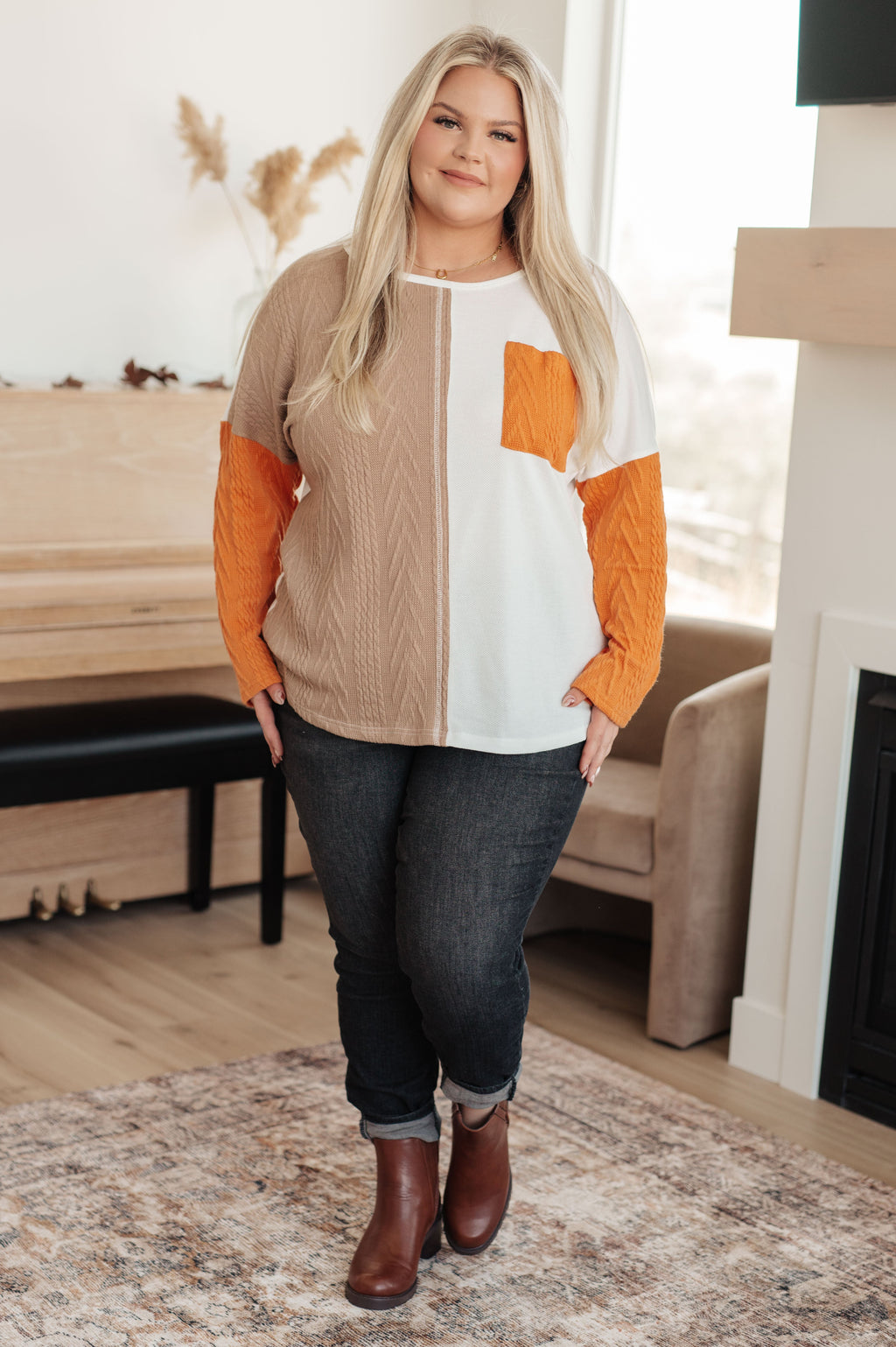 Hazel Blues® |  This, That, And The Other Colorblock Top