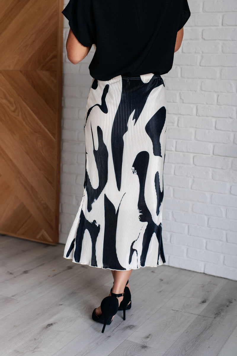Hazel Blues® |  Thoroughly Modern Plisse Midi Skirt