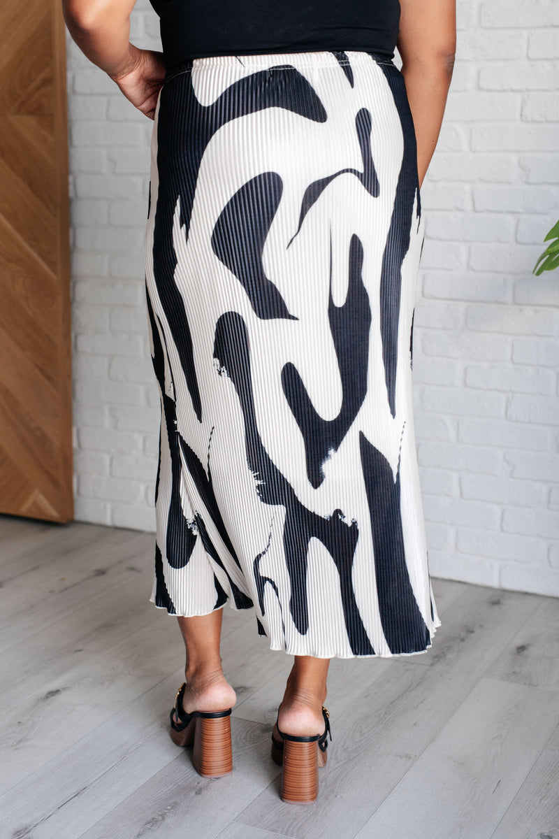 Hazel Blues® |  Thoroughly Modern Plisse Midi Skirt