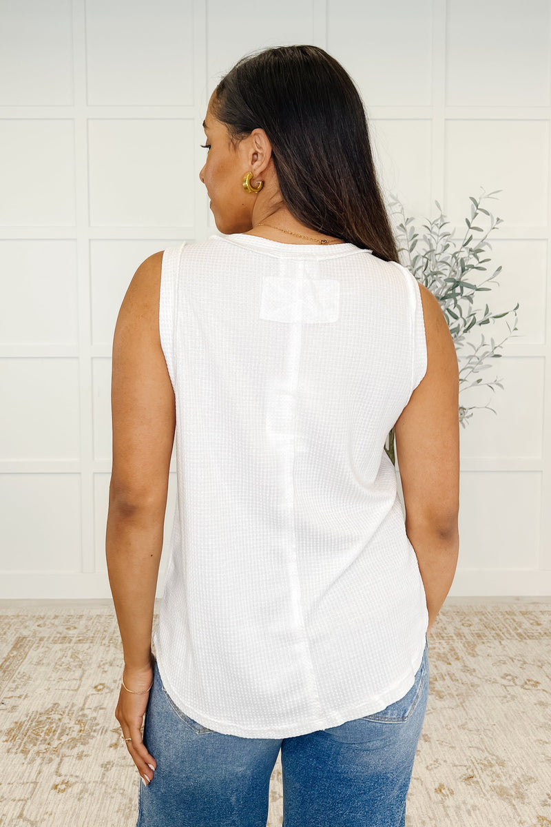 Hazel Blues® |  Thread Theory Round Neck Tank in Ivory