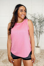 Hazel Blues® |  Thread Theory Round Neck Tank in Pink
