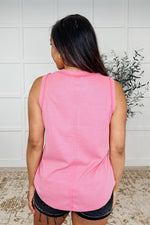 Hazel Blues® |  Thread Theory Round Neck Tank in Pink