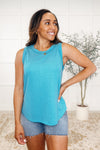Hazel Blues® |  Thread Theory Round Neck Tank in Teal
